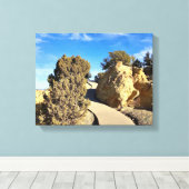 Journey Beyond the Bend Canvas Afdruk (Insitu (Houten vloer))