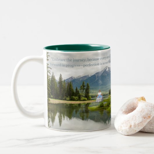 Journey Brew Tweekleurige Koffiemok (Met donut)