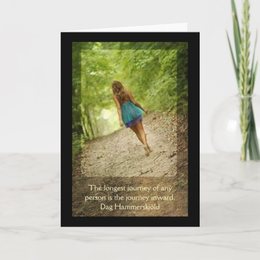 "Journey Inward" Greeting Card Kaart (Voorkant)