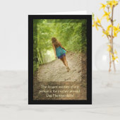 "Journey Inward" Greeting Card Kaart (Gele Bloem)