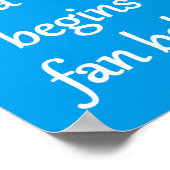 Journey of a Thousand Miles - sarcastische zen zin Poster (Hoek)