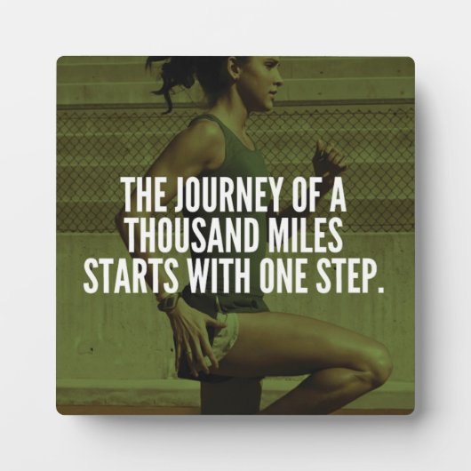 Journey of a Thousand Miles - Workout Inspiratie Fotoplaat (Voorkant)