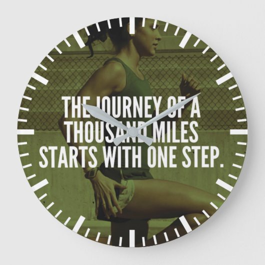 Journey of a Thousand Miles - Workout Inspiratie Grote Klok (Voorkant)