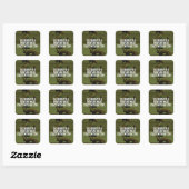 Journey of a Thousand Miles - Workout Inspiratie Vierkante Sticker (Vel)