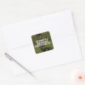 Journey of a Thousand Miles - Workout Inspiratie Vierkante Sticker (Envelop)