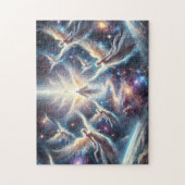 Journey of Angels Star Beings Through Cosmic Veil Legpuzzel (Verticaal)