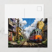 Journey of Steel: boeiende trein-geïnspireerd Briefkaart (Voorkant / Achterkant)