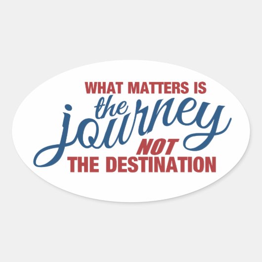 JOURNEY-stickers Ovale Sticker (Voorkant)