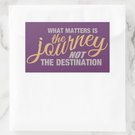 JOURNEY-stickers Rechthoekige Sticker (Tas)