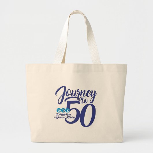 Journey to 50: Celebrating Women Rabbis Grote Tote Bag (Voorkant)