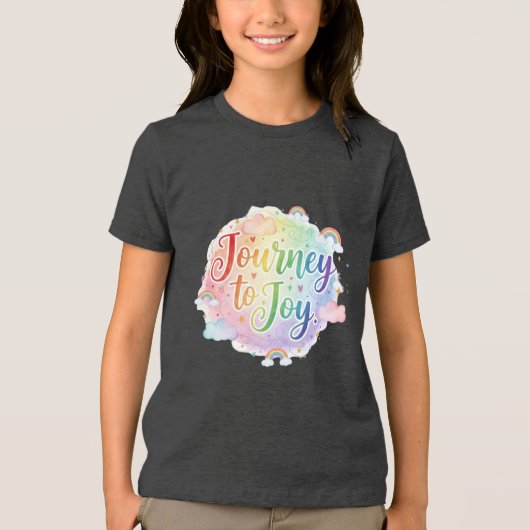Journey to Joy Tri-Blend Shirt (Voorkant)