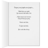 "Journey" Wedding Kaart (Binnen (Rechts))