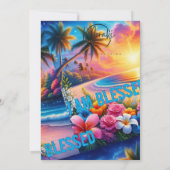 Journey with Grace: I Am Blessed Travel Backpack" Kaart (Achterkant)