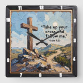 Journey's Call: Follow The Path Vierkante Klok (Voorkant)