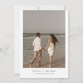 JOURNI Florida Map Beach Destination Save the Date Kaart (Achterkant)