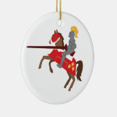 Joust Knight Keramisch Ornament (Rechts)