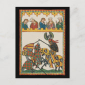 Jousting Knachten op een toernooi Briefkaart (Voorkant)