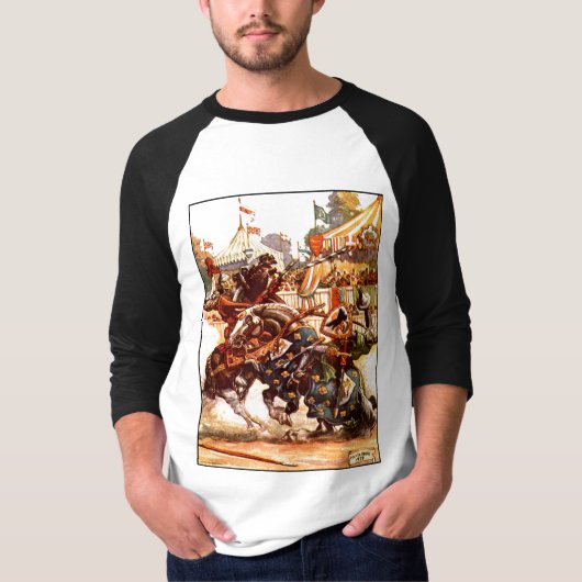 Jousting Knachten T-Shirt (Voorkant)