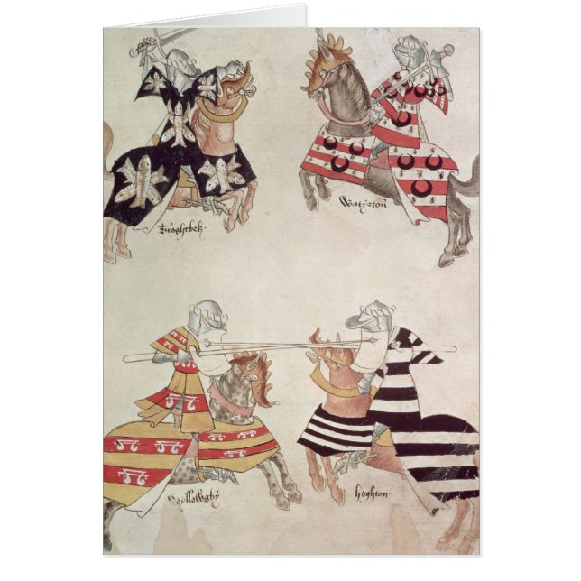 Jousting Knachten uit het boek van Sir Thomas Holm (Voorkant)