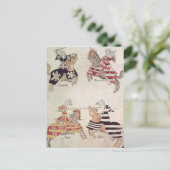 Jousting Knachten uit het boek van Sir Thomas Holm Briefkaart (Staand voorkant)