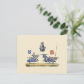 Jousting Knight - Medieval Theme Briefkaart (Staand voorkant)