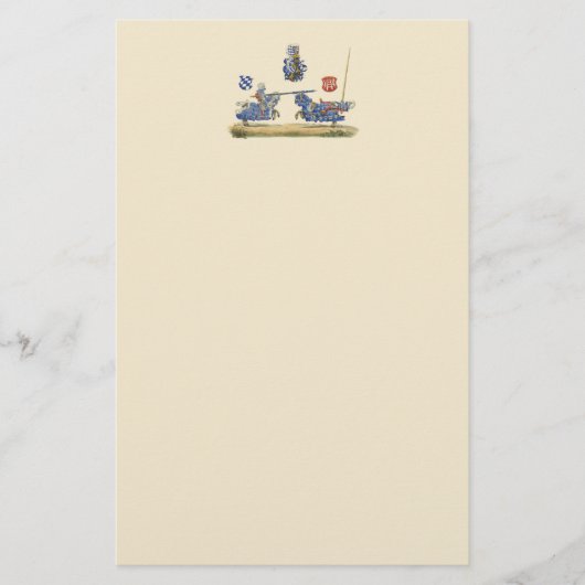 Jousting Knight - Medieval Theme Briefpapier (Voorkant)