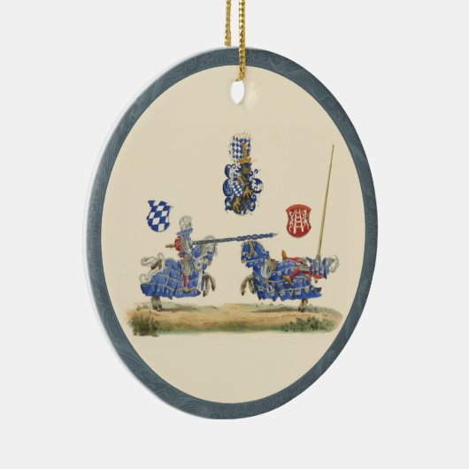 Jousting Knight - Medieval Theme Keramisch Ornament (Rechts)