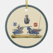 Jousting Knight - Medieval Theme Keramisch Ornament (Voorkant)