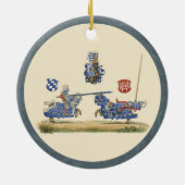 Jousting Knight - Medieval Theme Keramisch Ornament (Achterkant)