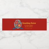 Jousting sap ridders waterlabels waterfles etiket (Enkel label)