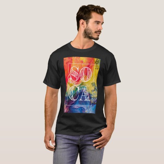 Jouvert geïnspireerd door Soca T-shirt (Voorkant volledig)