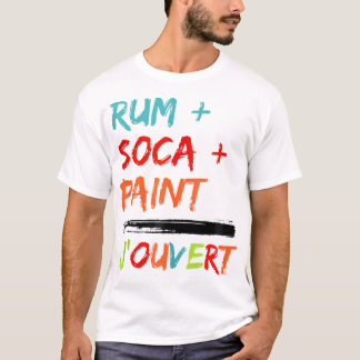 Jouvert Kostuum Trinidad Carnaval Rum Soca Paintin T-shirt