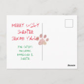 Jouw 3 katten in Ugly Kerstmis Briefkaart (Achterkant)