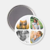 Jouw 4 Foto's Fridge Magnet (Voorkant / Achterkant)