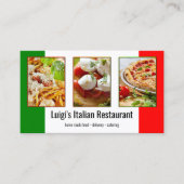 Jouw 4 foto's Italiaanse restaurant Visitekaartje (Voorkant)