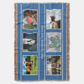 JOUW 6 FOTO'S & TEKST dekbed Deken (Voorkant Verticaal)