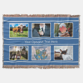 JOUW 6 FOTO'S & TEKST dekbed Deken