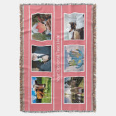 JOUW 6 FOTO'S & TEKST dekbed Deken (Voorkant Verticaal)