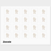 Jouw Aanwezigheid: Een Langzame Zonsopgang Vierkante Sticker (Vel)