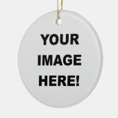 Jouw afbeelding hier keramisch ornament (Links)