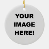 Jouw afbeelding hier keramisch ornament (Achterkant)