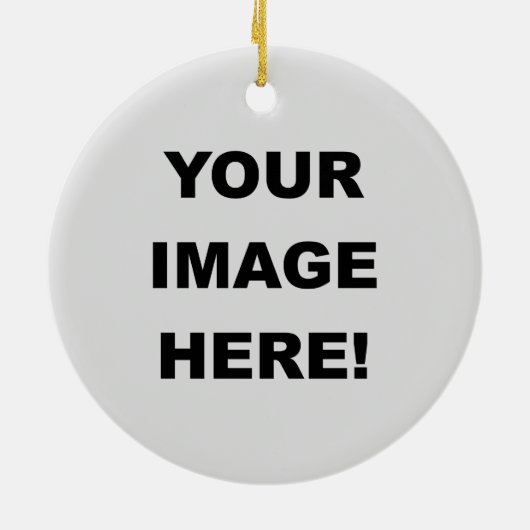 Jouw afbeelding hier keramisch ornament (Achterkant)