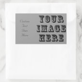 Jouw afbeelding hier rechthoekige sticker (Tas)