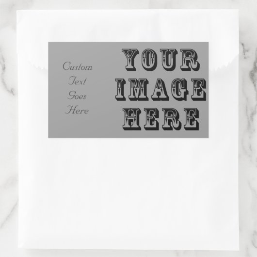 Jouw afbeelding hier rechthoekige sticker (Tas)