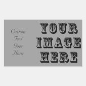 Jouw afbeelding hier rechthoekige sticker (Voorkant)