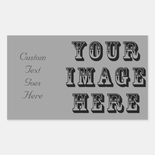 Jouw afbeelding hier rechthoekige sticker (Voorkant)