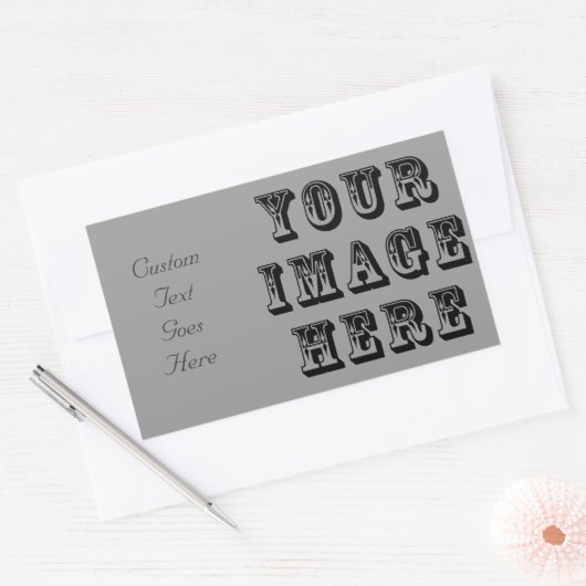 Jouw afbeelding hier rechthoekige sticker (Envelop)