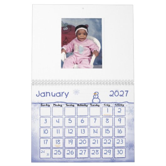 Jouw baby Girl Kalender (Jan 2027)