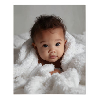 Jouw babyfoto gepersonaliseerd perfect poster