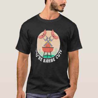 Jouw Barbe Cute Roker Grill Barbecue Vlees Grilli T-shirt